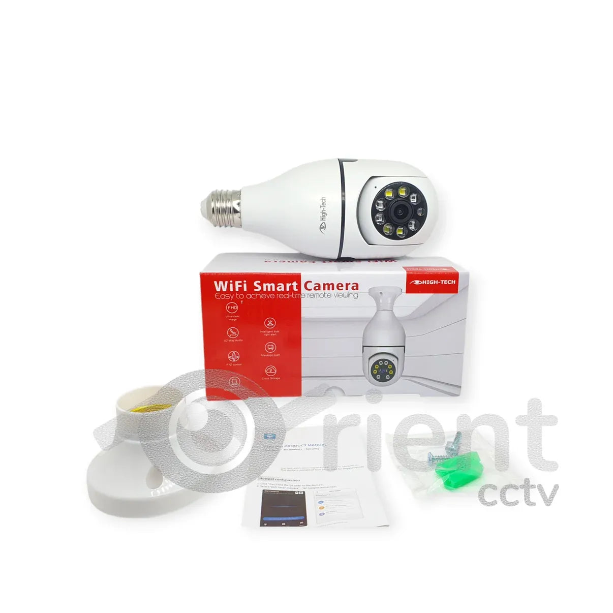 Bulbe Camera 360 Rotate Auto Tracking V380 Pro SD03 Wireless Wifi PTZ IP